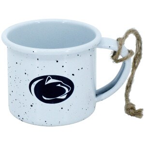 mini white campfire mug with Penn State Athletic Logo